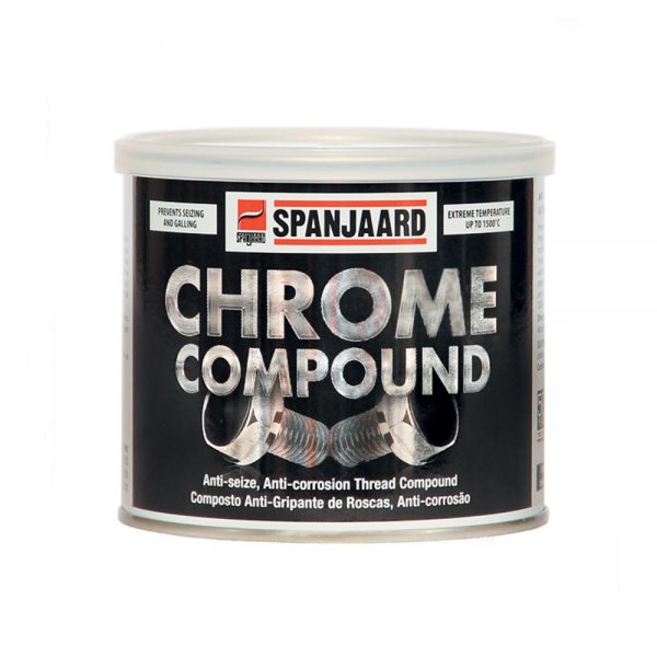 史班哲铬基防卡剂Spanjaard CHROME ANTI-SEIZE COMPOUND应用于高温和/或腐蚀性环境下螺纹接头（例如火花塞螺纹、汽缸盖和排气歧管螺栓等）的装配。